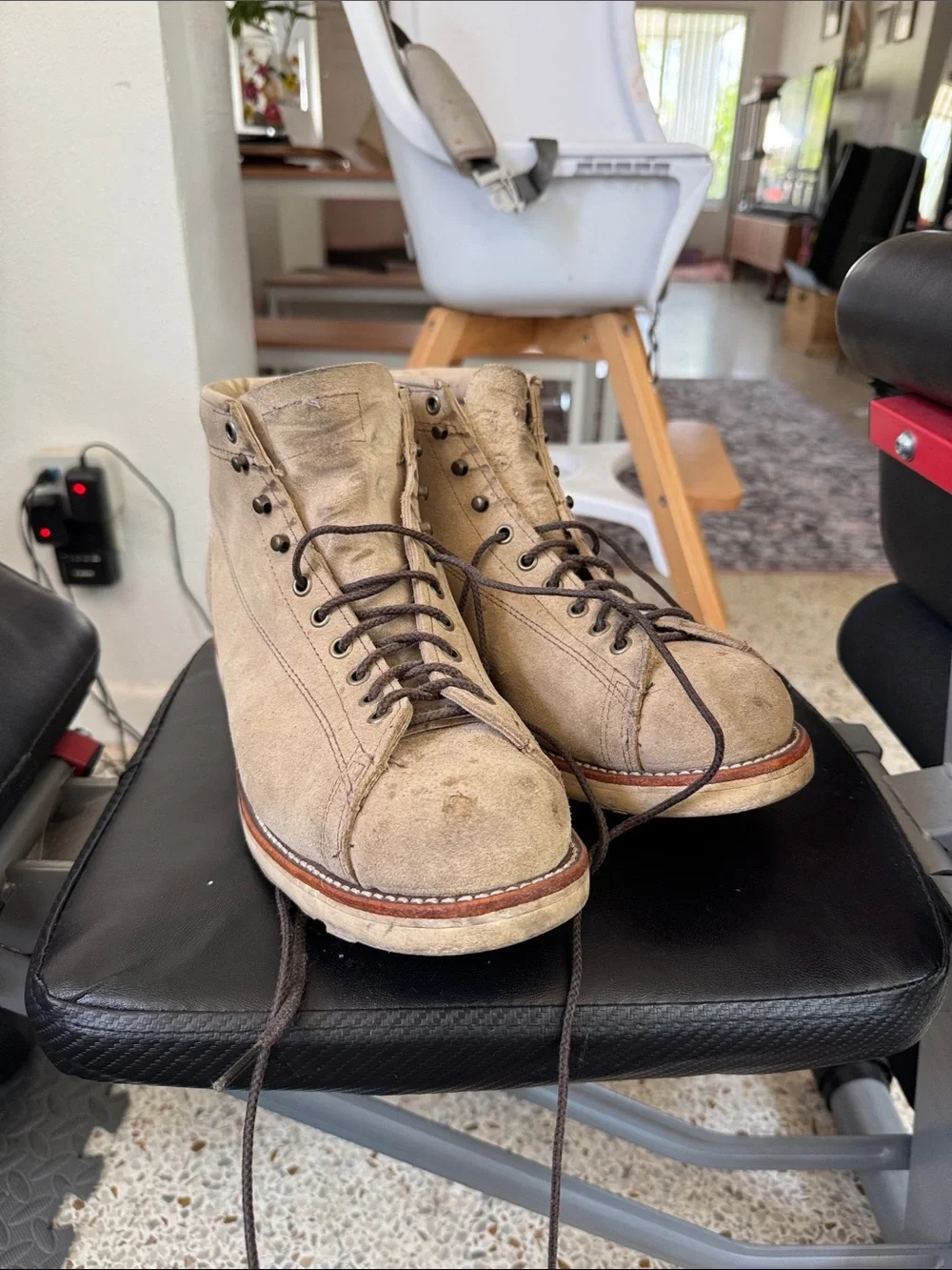 Chippewa Tan Suede Chukka Lace-Up Boots
